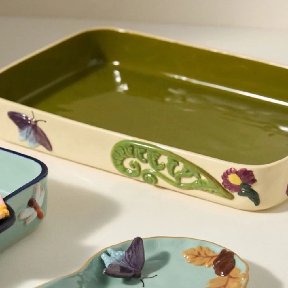 Faye x Anthropologie stoneware rectangular baking dish